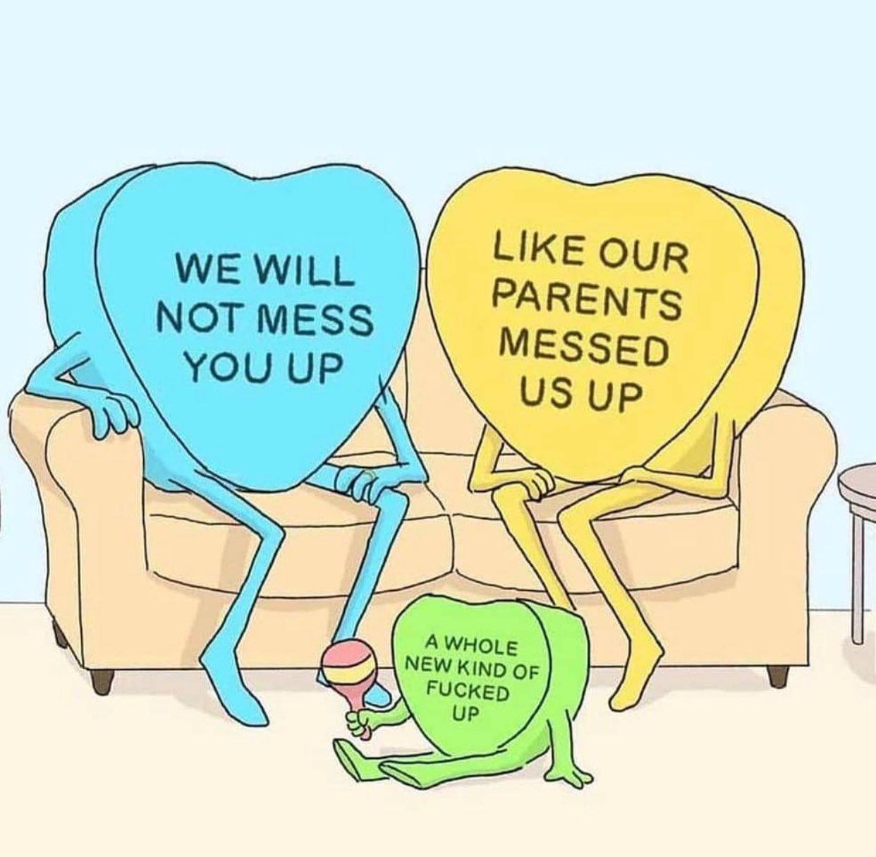 LIKE OUR WE WILL NoTmess PARENTS MESSED you uP A usup A