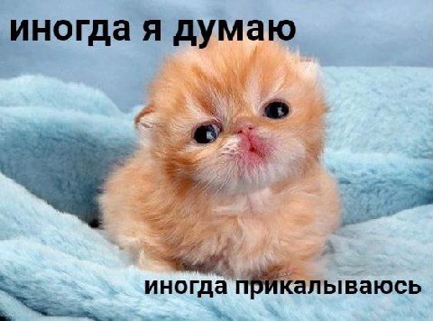 иногда я думаю к) А иногда