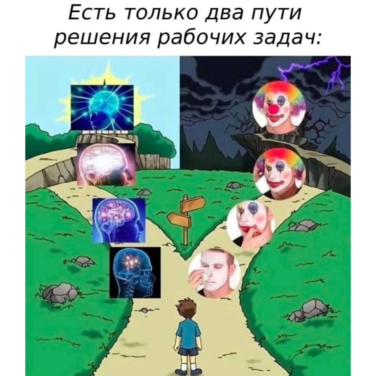 Есть только два пути решения рабочих задач: