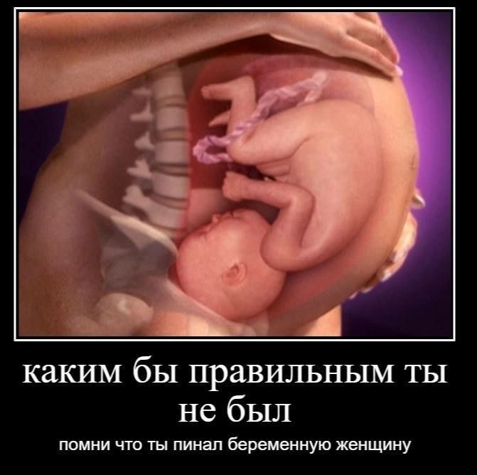 каким бы правильным ты не был помни что ты пинал беременную женщину