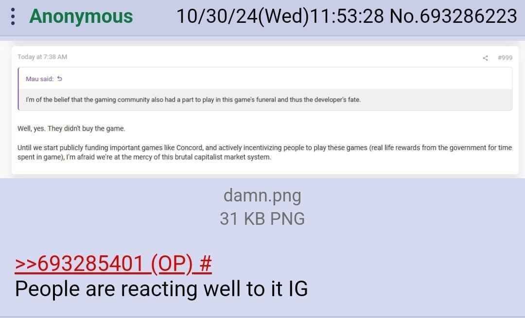 how dare people not play our fag slop 😡