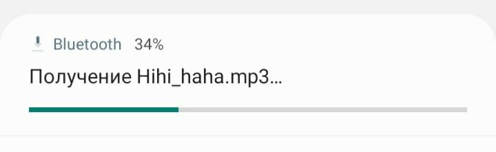 Bluetooth 34% Получение Hihi_haha.mp3...