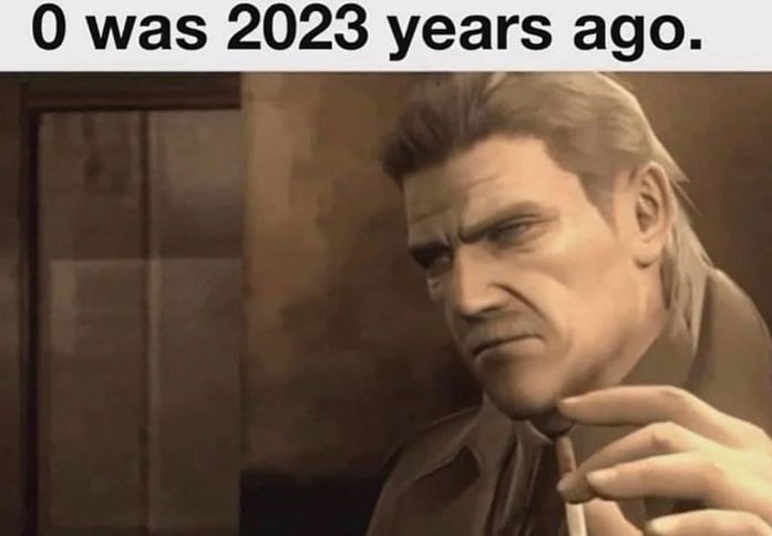О was 2023 years ago.