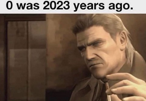 О was 2023 years ago.