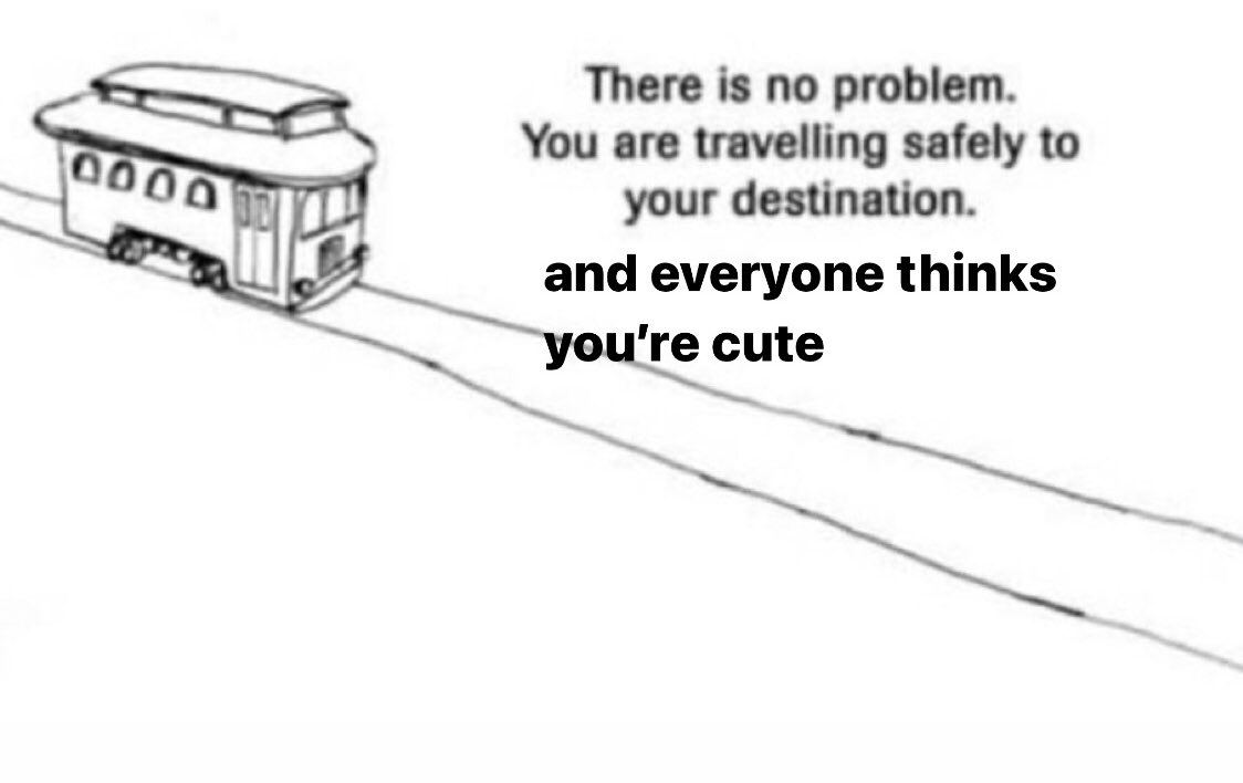There is no problem. You are travelling safely to your destination. and everyone thinks