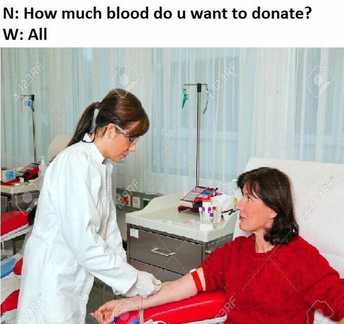 How much blood и want to donate? All