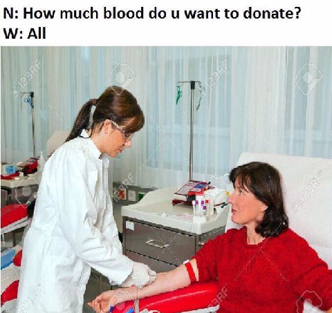 How much blood и want to donate? All
