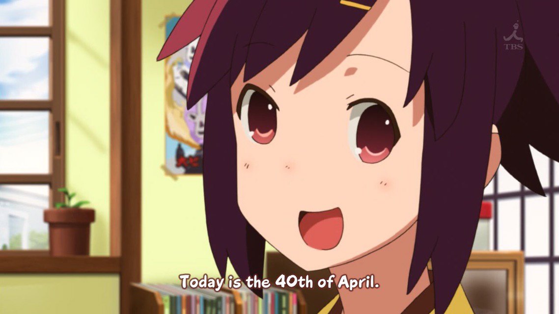 of April.