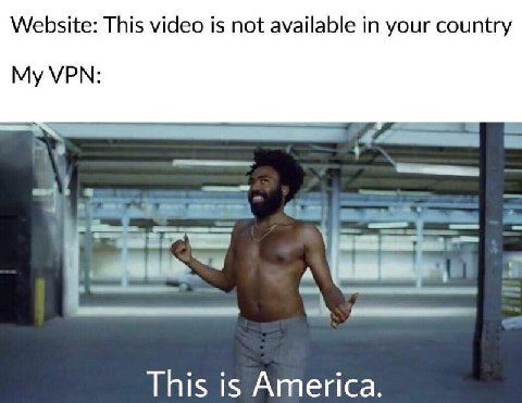 Website: This video is not available in your country My VPN: у 7 А a This is America.