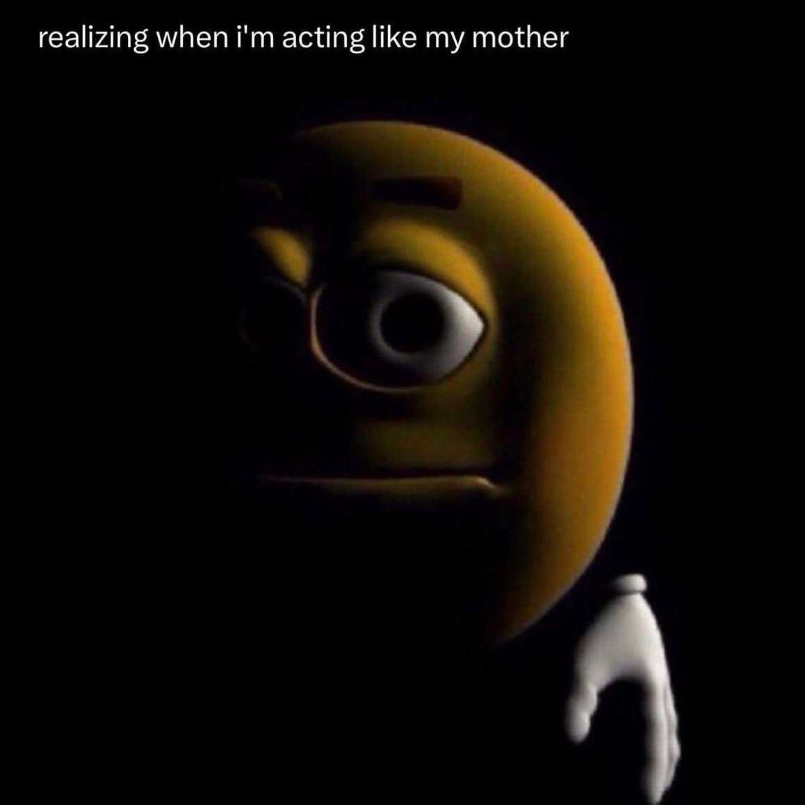 realizing when acting like my mother