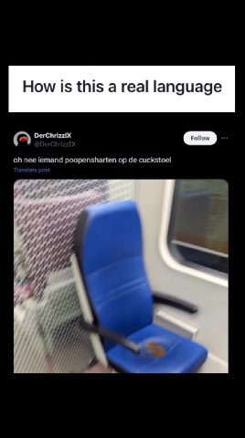 oh nee iemand poopensharten ор de cuckstoel