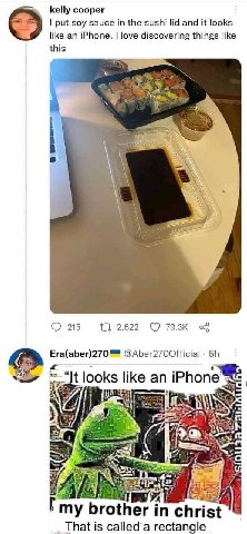 kelly cooper put soy sauce in the sushi lid and it looks like an iPhone. love discovering things like this 4 Sit 215 2,622 Era(aber)270™ @Aber2700fficial looks like an iPhone™ Vig AN lid #:2 7 ris Tha
