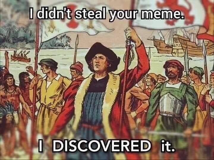 didn't А a a DISCOVERED it.