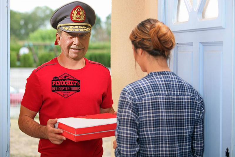 Заказываешь с пацанами такой чили-пиццу, ну чисто Мизес пиццу чилл, на корпорат лпр. Открываешь дверь, а там....
Спасибо Пиночет блин....