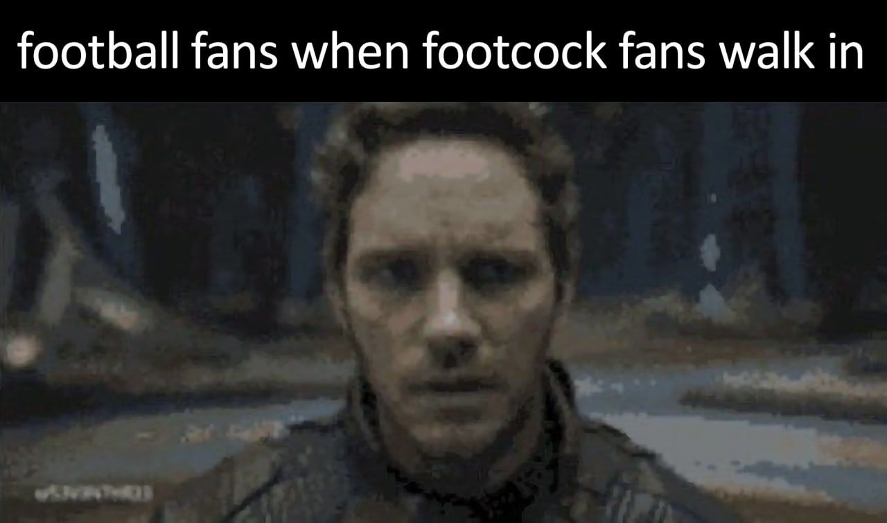 football fans when footcock fans walk in