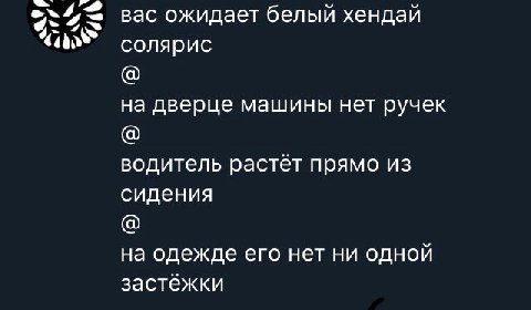 вас ожидает белый хендай солярис на дверце машины HET ручек водитель растет прямо из сидения на одежде его нет ни одной застежки