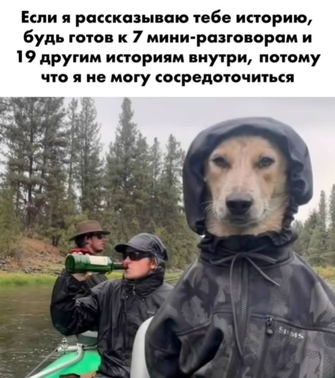 Если я рассказываю тебе историю, будь готов к 7 мини-разговорам и 19 другим историям внутри, потому что я не могу сосредоточиться с;