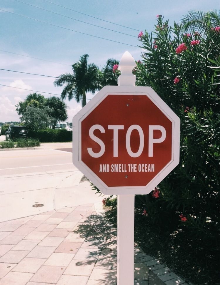 „2 7 i= 4° STOP AND THE OCEAN 5