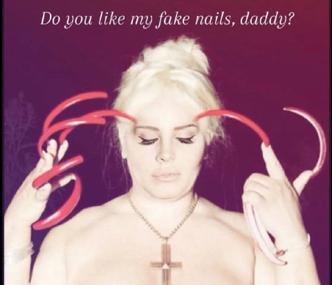 you like my fake nails, daddy?