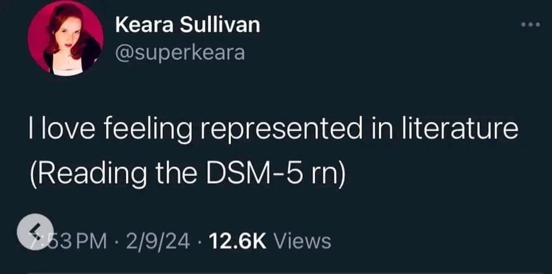 Кеага Sullivan love feeling represented in literature (Reading the DSM-5