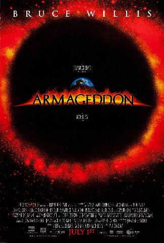 Армагеддон (1998)

Тотальный безудержный и безумный бэйхем, где глава NASA Билли Боб Торнтон с южанским акцентом спорит с  генералом Китом Дэвидом, выдающим перлы про Санту, пока бравые Брюс Уиллис с