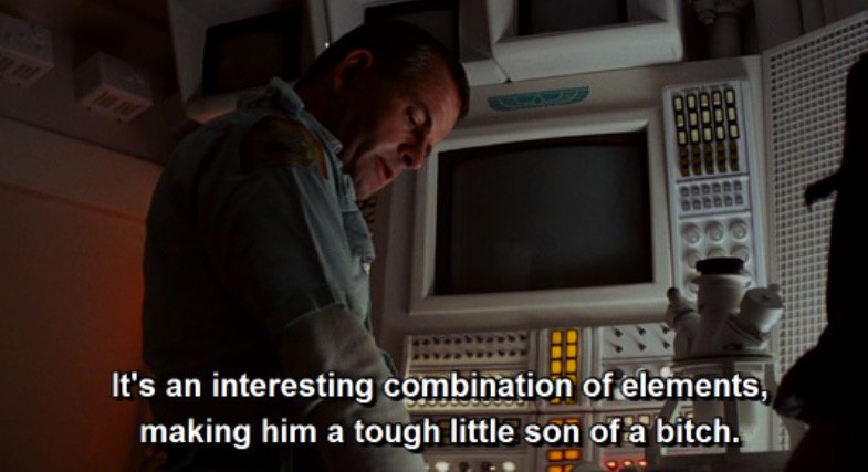 It's an interesting combination of elements, making him a tough little son of a bitch.