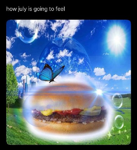 how july is going to feel я