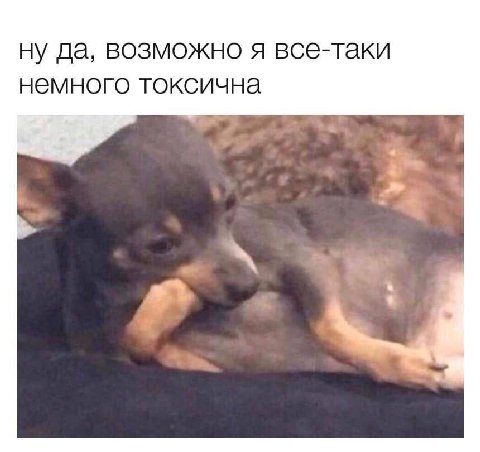 ну да, возможно я все-таки немного токсична