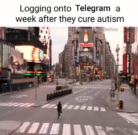 Logging onto Telegram а week after they cure autism
