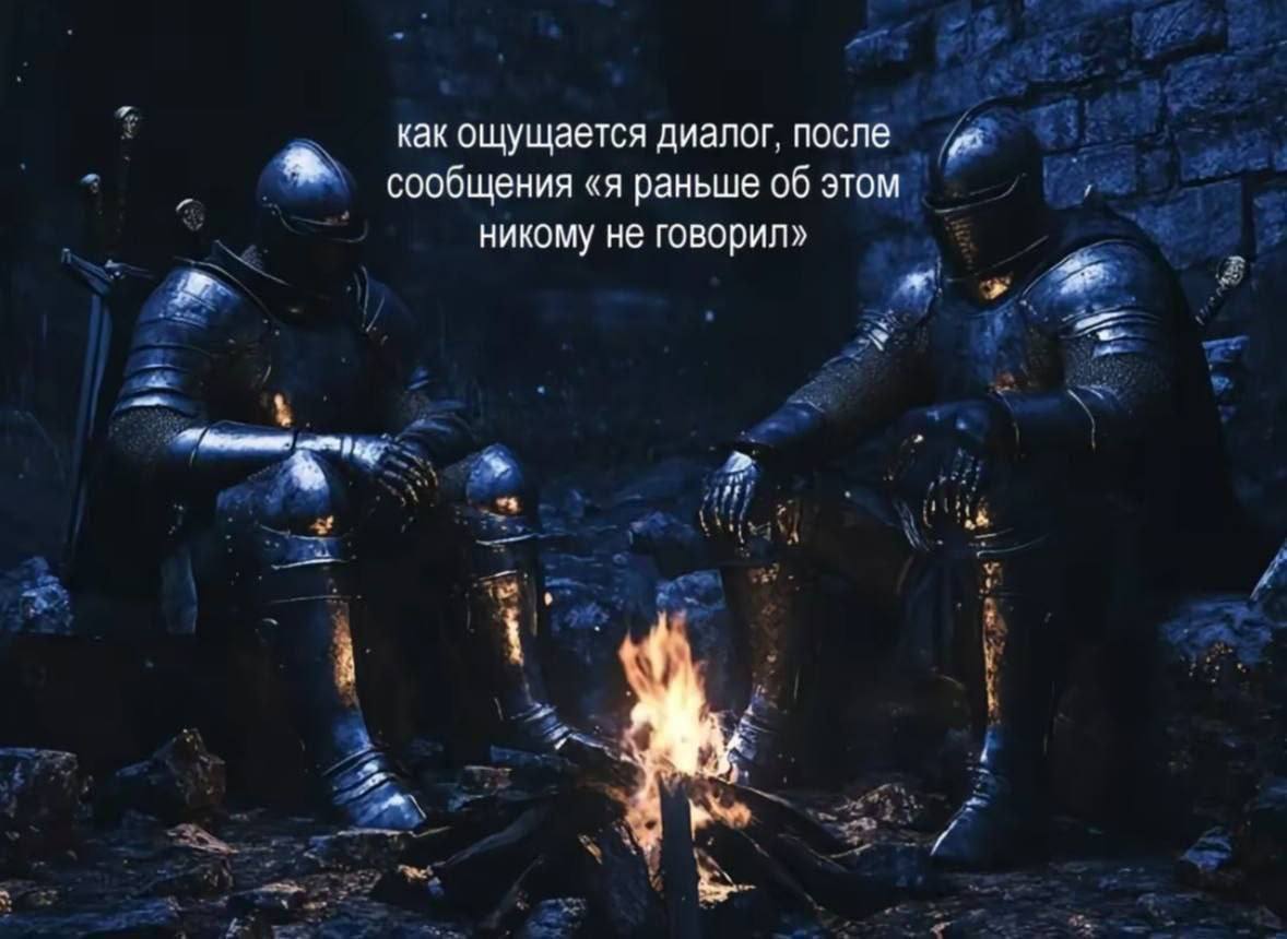 как ощущается диалог, после сообщения «я раньше об этом никому не говорил» 4