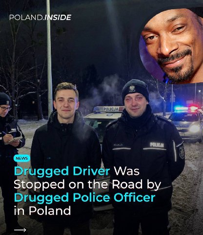 POLAN огиааеЯя Driver Was Stopped on the Road Police Officer in Poland