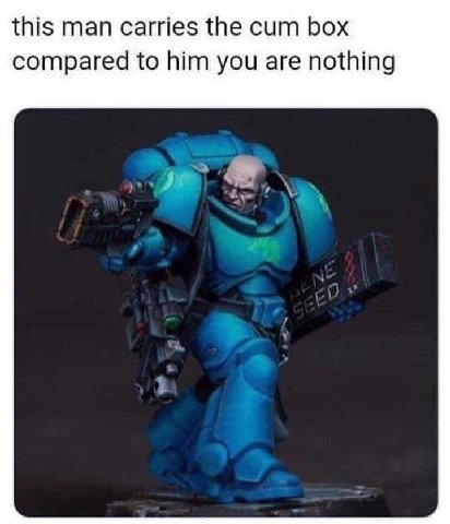 this man carries the cum box compared to him you are nothing