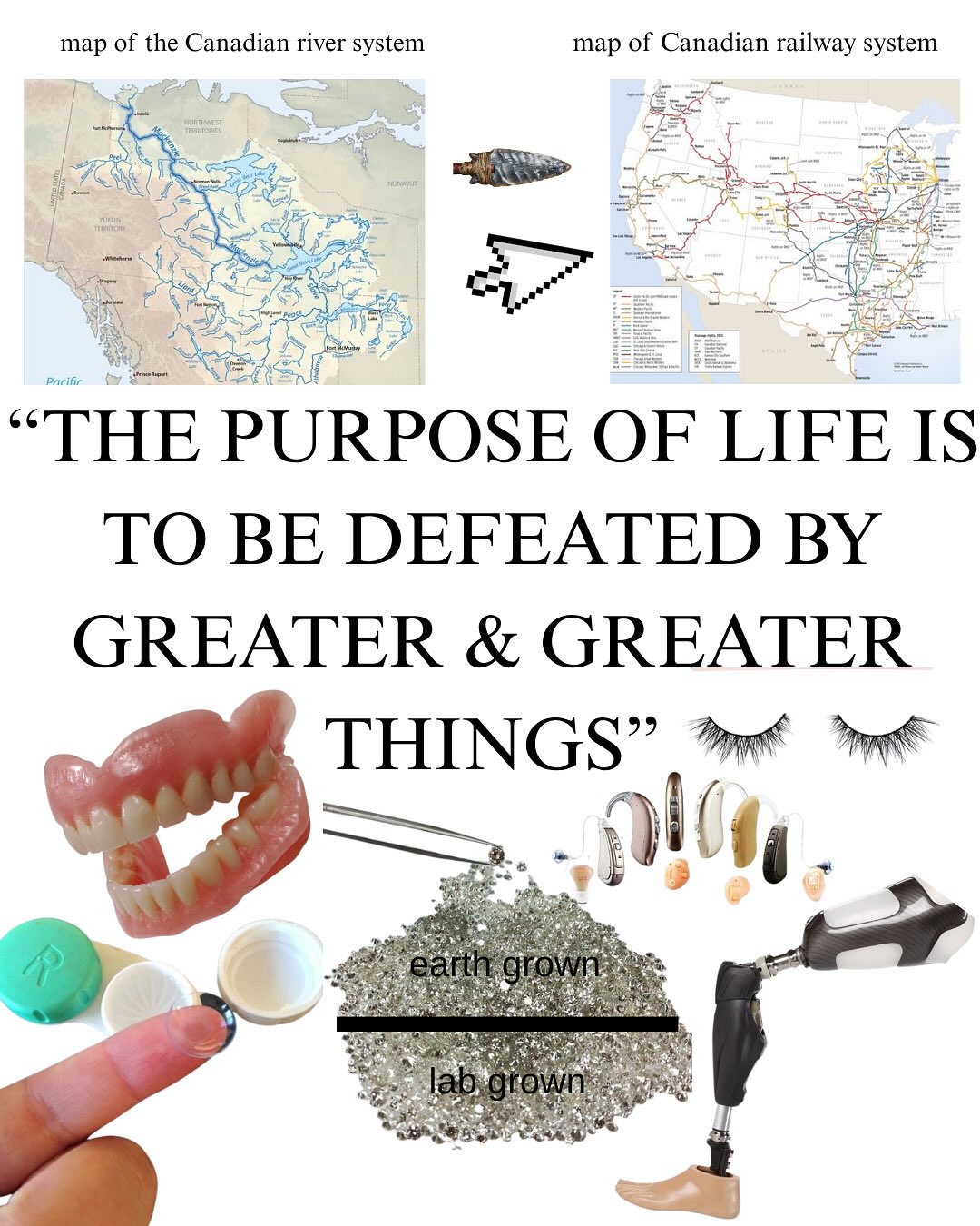 map of the Canadian river system map of Canadian railway system i> ext “THE PURPOSE OF LIFE TO BE DEFEATED GREATER GREATER THINGS” Onn к