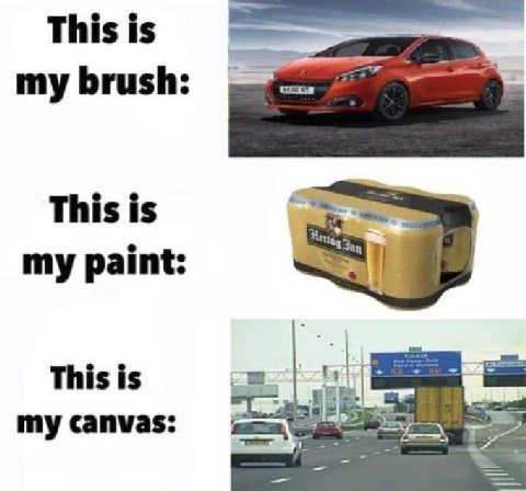 This is my brush: This is Jay my paint: This is my canvas: