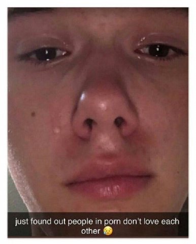 just found out people in porn don't love each other