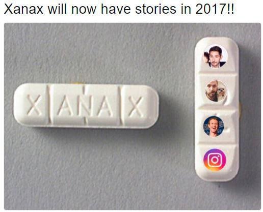 Xanax will now have stories in 20171!