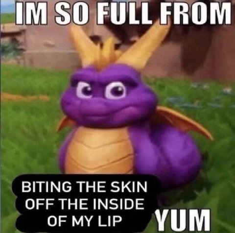 SO FULL FROM BITING THE SKIN OFF THE INSIDE УШМ