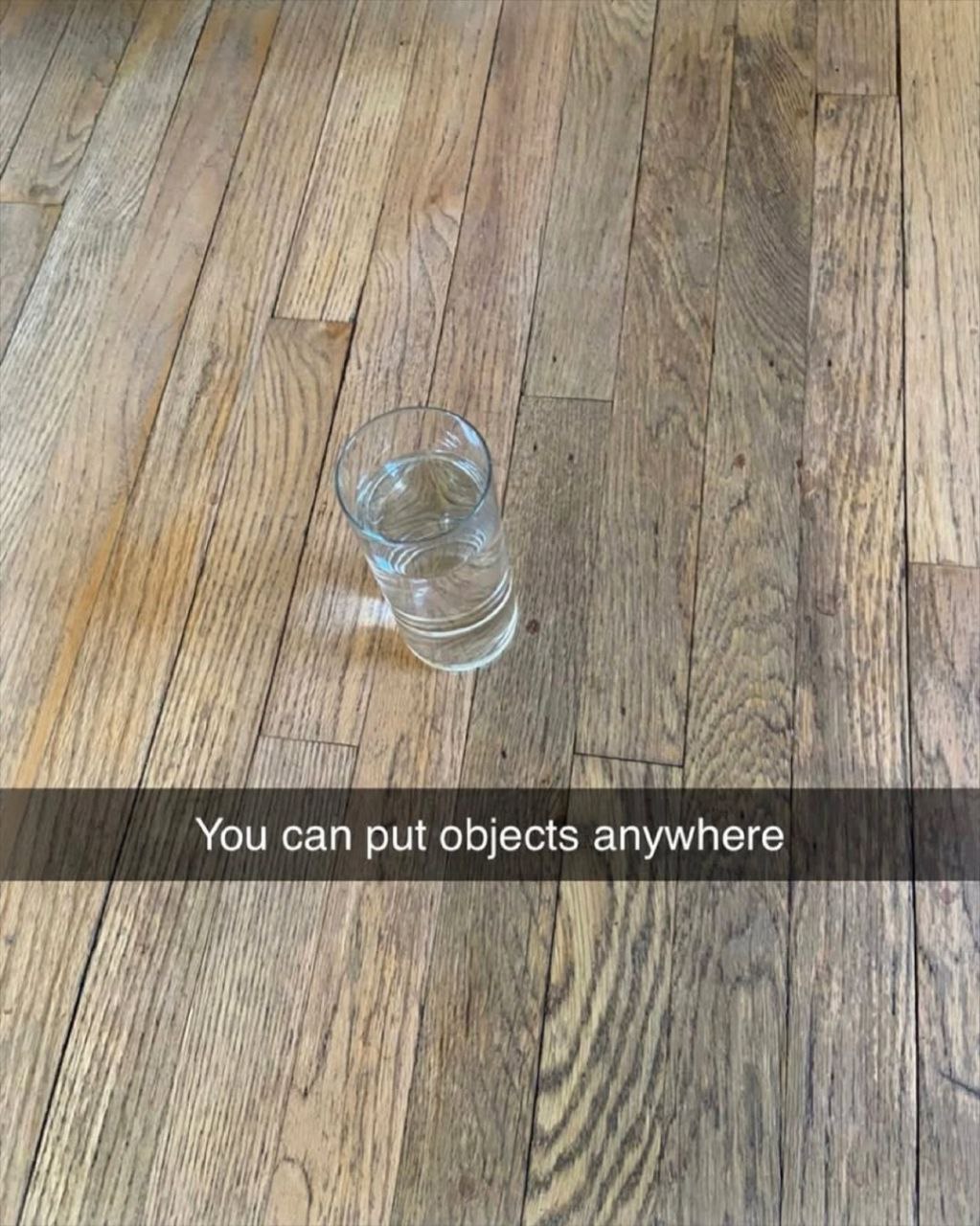 i i: You can put objects anywhere