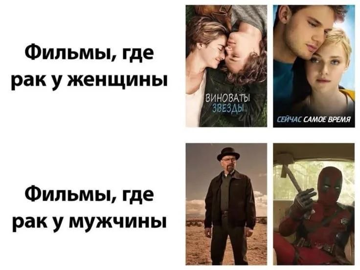 Фильмы, где рак уженщины СЕИЧАС САМОЕ ВРЕМЯ Фильмы, где рак у мужчины