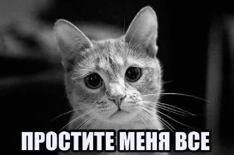 ПРОСТИТЕ МЕНЯ ВСЕ