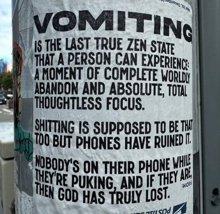 OMIT THE LAST TRUE ZEN THAT A PERSON CAN OF COMPLETE ABANDON AND ABSOLUTE THOUGHTLESS FOCUS. TOTAL SHITTING 1$ SUPPOSED ТО BETH PHONES HAVE NOBODY'S ON THEIR PHONE PUKING, AND IF THEN GOD HAS TRULY LO