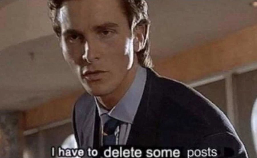 have to delete some