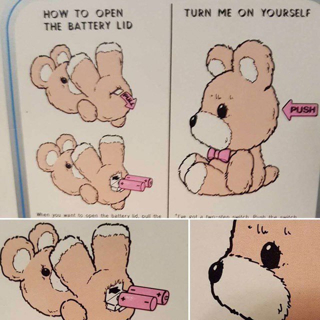 TURN ME ON YOURSELF HOW TO OPEN THE BATTERY LID с 4 4