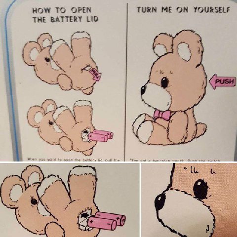 TURN ME ON YOURSELF HOW TO OPEN THE BATTERY LID с 4 4