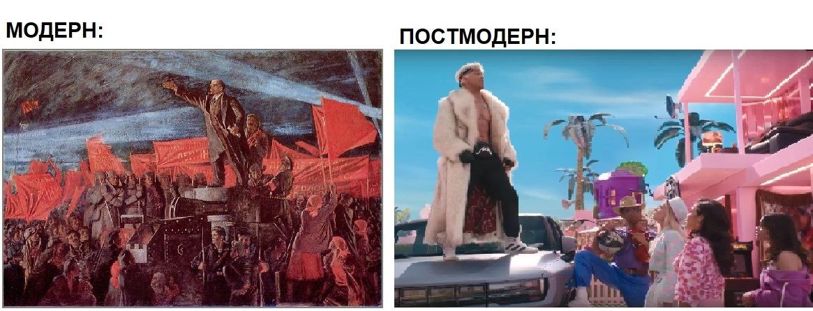 МОДЕРН: ПОСТМОДЕРН:
