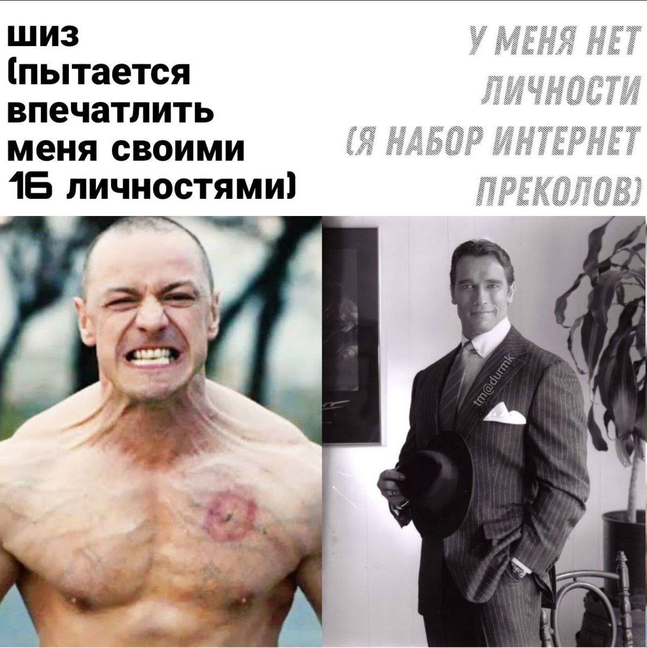ШИЗ (пытается SNS SNS К впечатлить MNS EPAL NIN меня своими А 16 личностями) i