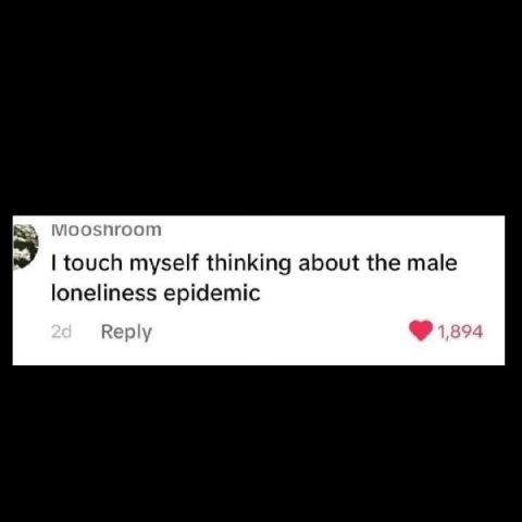 touch myself thinking about the male loneliness epidemic 2а Веру 1,894