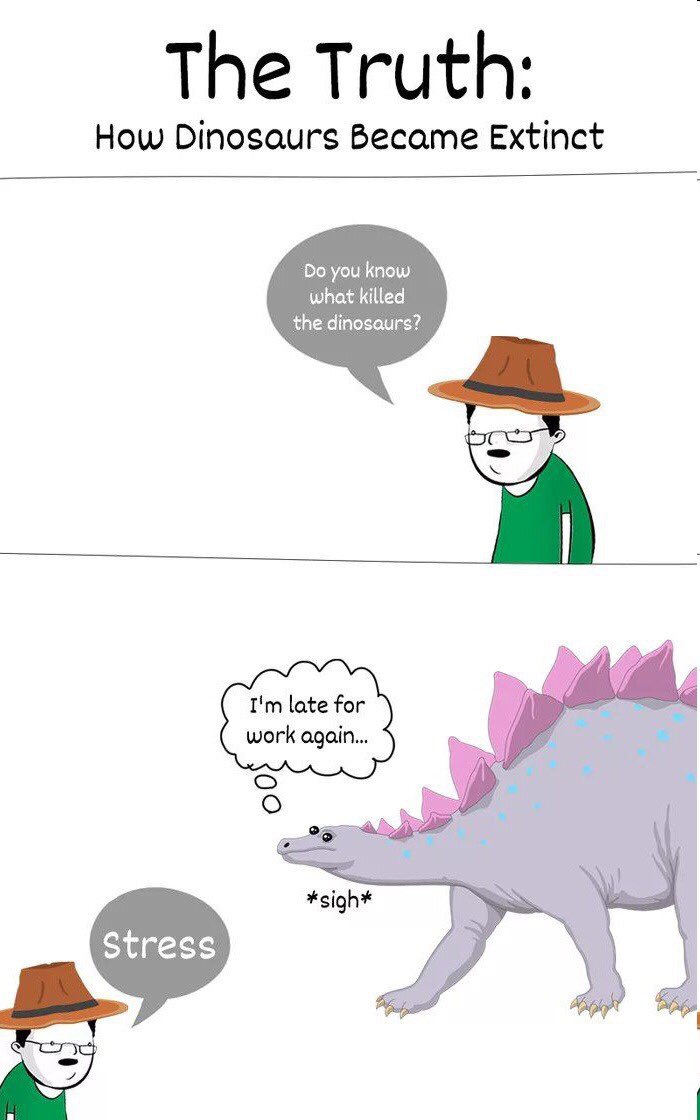 The Truth: How Dinosaurs Became Extinct you know what killed the dinosaurs? и late for work again... *sigh* a>