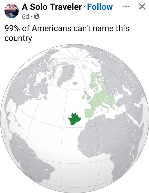 А Solo Traveler Follow 64. 99% of Americans can't name this country aS be a