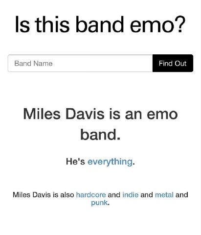 Is this band ето? Band Name Miles Davis is an emo band. He's everything. Miles Davis is also hardcore and indie and metal and punk.